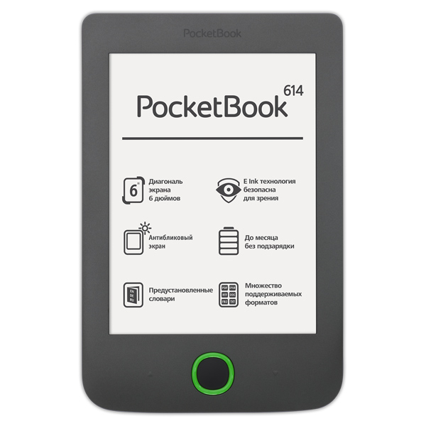 

Электронная книга PocketBook 614 Grey, Серый, 614 Grey