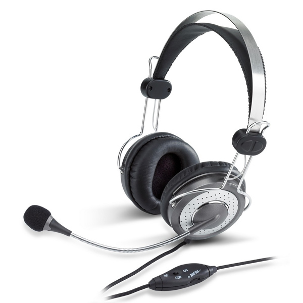 фото Гарнитура genius hs-04su black/silver