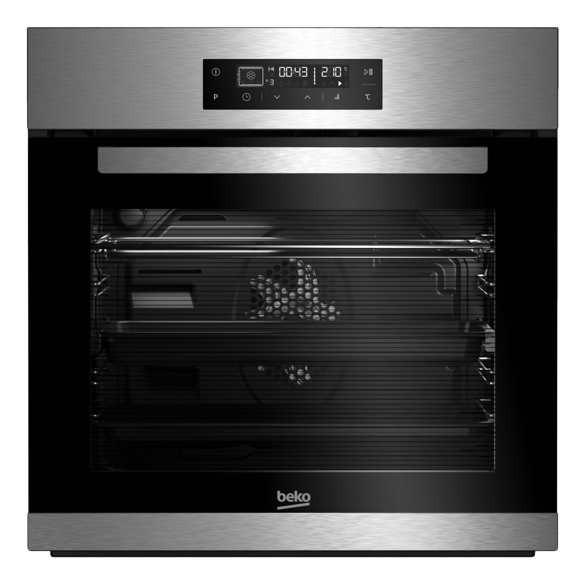 фото Встраиваемый электрический духовой шкаф beko bie22400xm silver