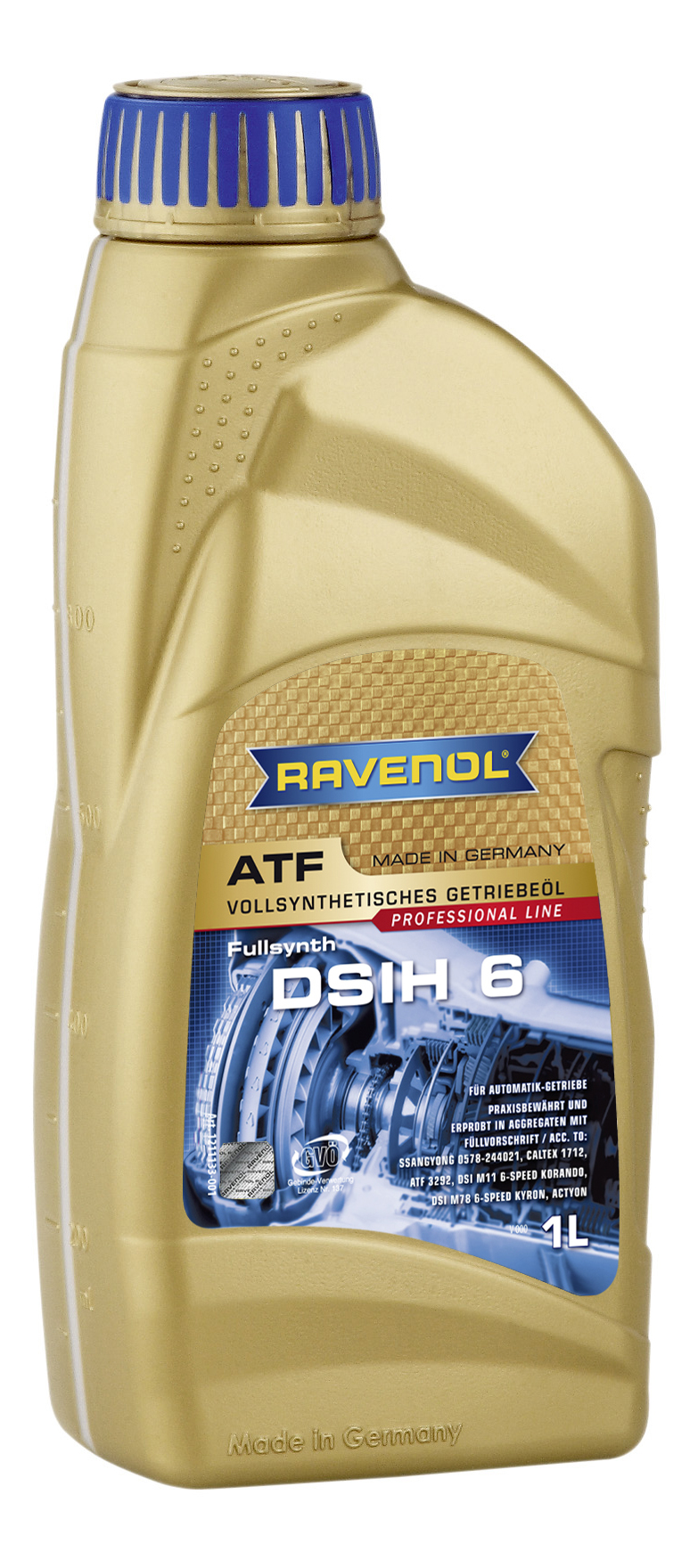 фото Трансмиссионное масло ravenol atf dsih 6 1л 1211133-001-01-999