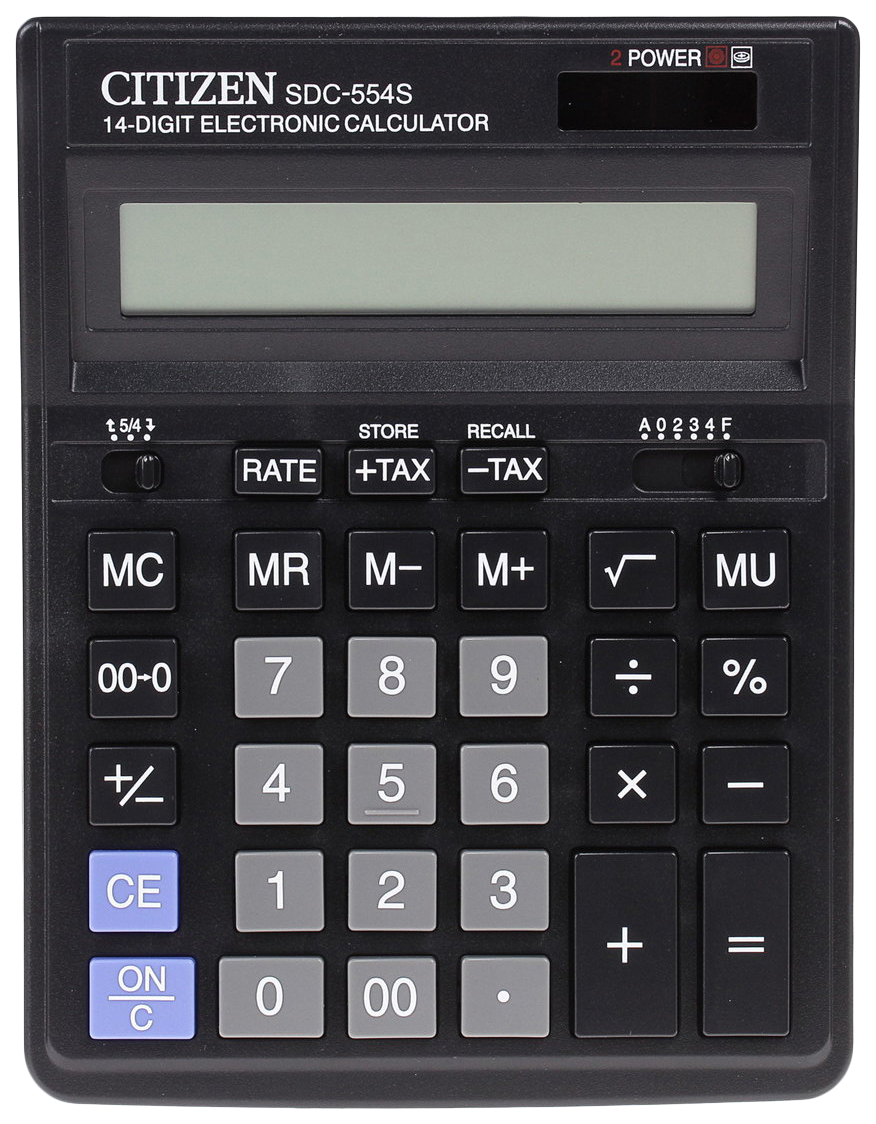 

Калькулятор CiTiZEN SDC-554S Черный, sDC-554S