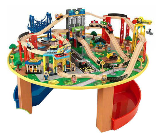 

Игровой набор KidKraft Железная дорога со столом Наш город, Наш город