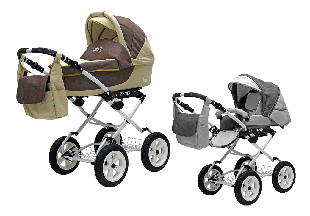 

Коляска 2 в 1 BartPlast Fenix Classic коричневый, бежевый, Fenix Classic