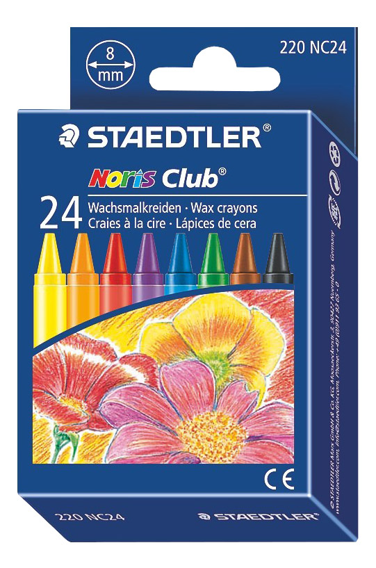 Восковые мелки Staedtler Noris Club 24 цветов