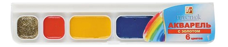 

Акварель Луч Престиж с золотом 6 цв, Престиж