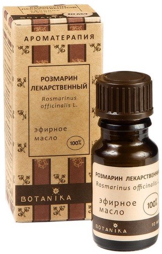 Эфирное масло Botanika Розмарин лекарственный 100% натуральное, 10 мл kasanie эфирное масло розмарин испанский 100% натуральное 10 0