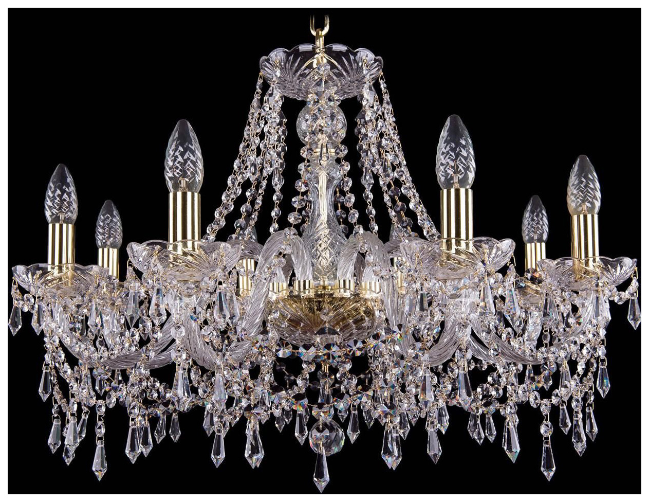 

Люстра подвесная Bohemia Ivele Crystal 1403/8/240/G, 1403/8/240/G