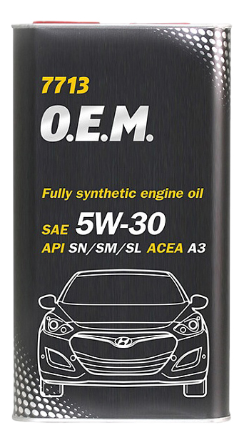 фото Моторное масло mannol o.e.m. for hyundai/kia 7713-4 5w30 4 л
