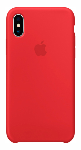 фото Накладка apple silicone case (product) red mqt52zm/a для iphone x