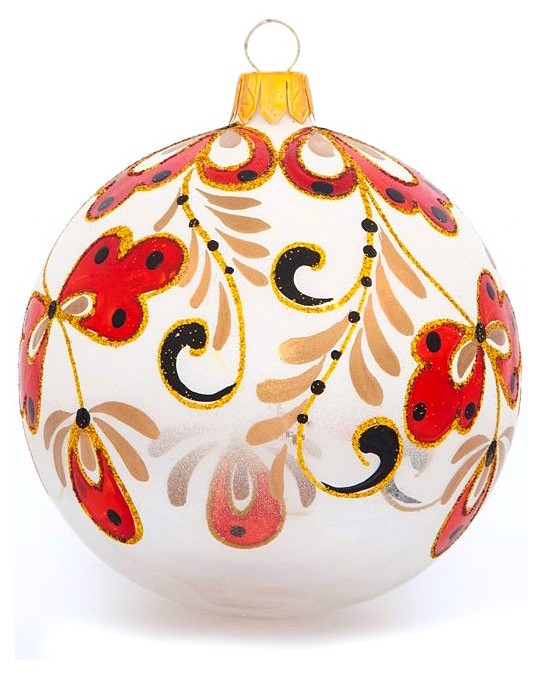 

Шар на ель Елочка Расписной C1415 8,5 см 1 шт., Расписной