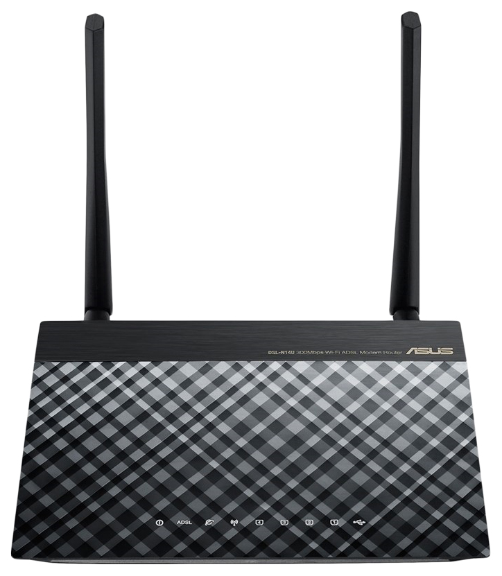 фото Wi-fi роутер asus dsl-n14u black