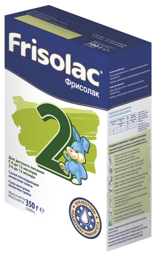 

Молочная смесь Friso Frisolac 2 от 6 до 12 мес. 350 г, Frisolac 2