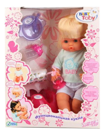 фото Функциональная кукла baby toby 40 см shenzhen toys д42017