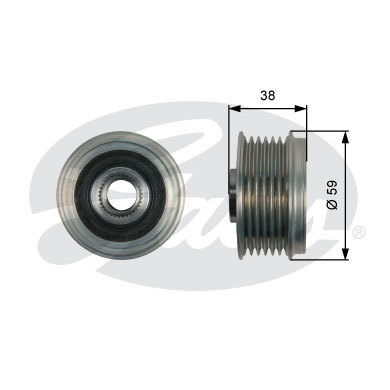 

Шкив Gates OAP7168