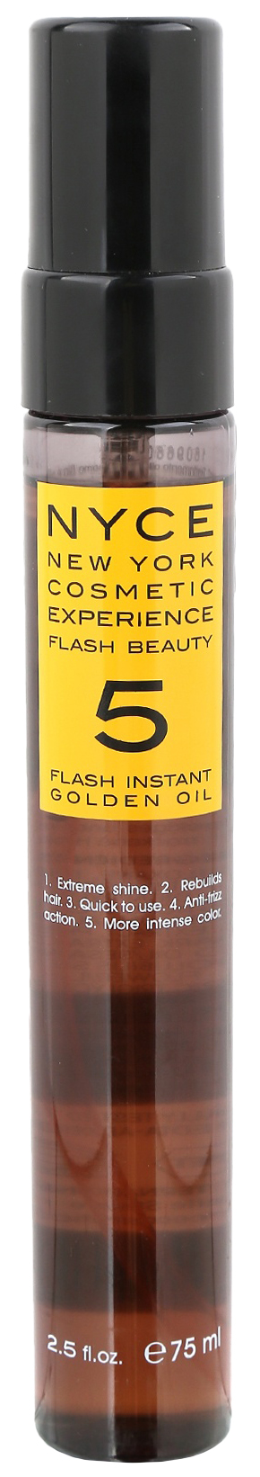 фото Масло для волос nyce flash beauty instant golden oil 75 мл