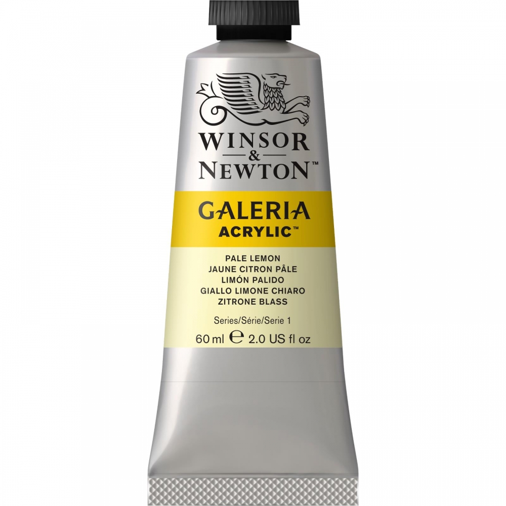 фото Акриловая краска winsor&newton galeria бледный лимон 60 мл