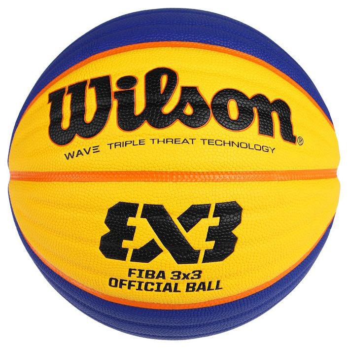 фото Баскетбольный мяч wilson fiba3x3 official №6 blue/yellow