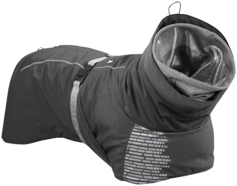 Куртка-попона для собак HURTTA EXTREME WARMER, теплая, гранитная, длина спины 35