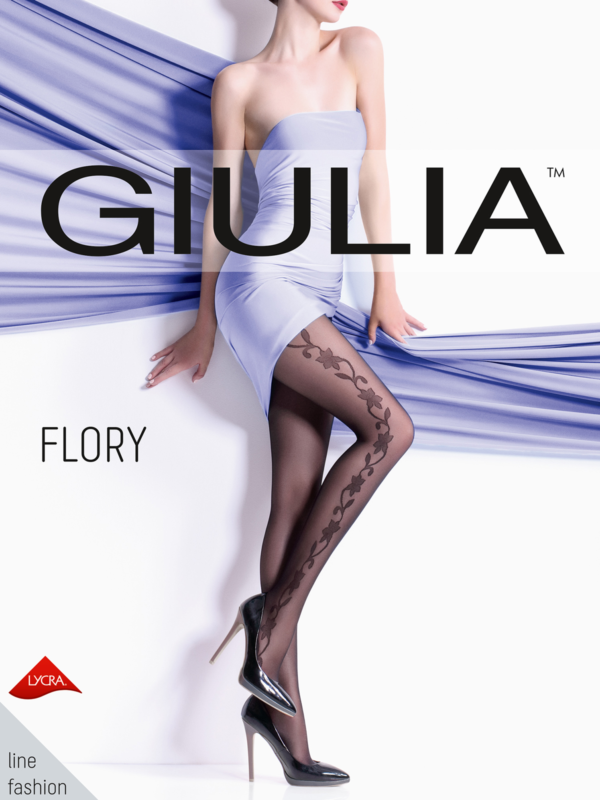 

Колготки женские Giulia FLORY 14 черные 2 (S), FLORY 14