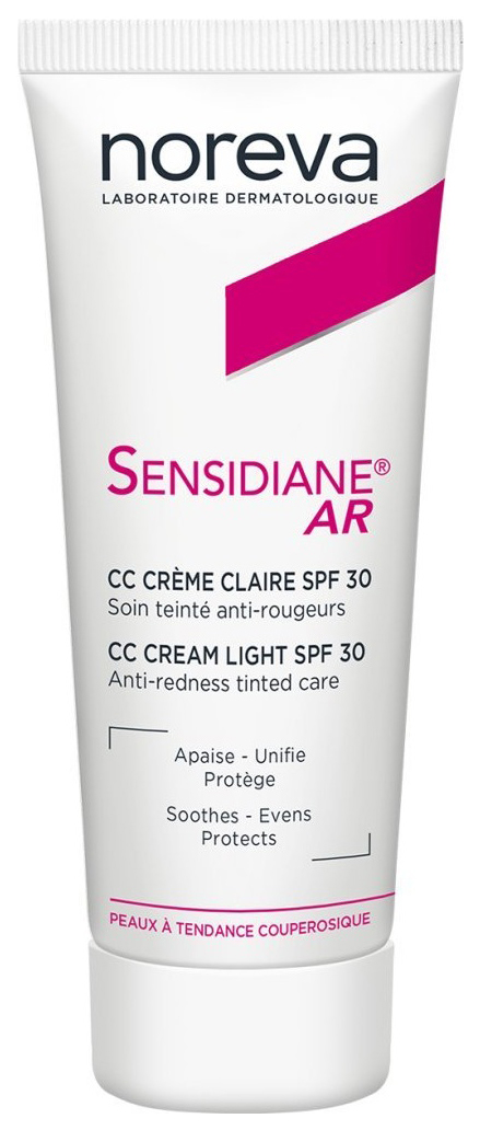 СС средство Noreva Sensidiane AR CC Cream SPF30 Light 40 мл солнцезащитный спрей apivita bee sun safe hydra melting ultra light spf30 200 мл