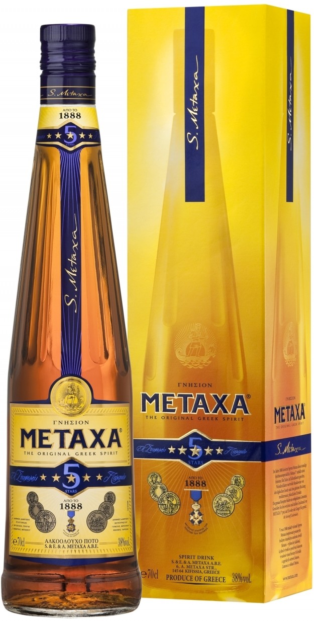 

Бренди Metaxa 5 stars (gift box), 700мл