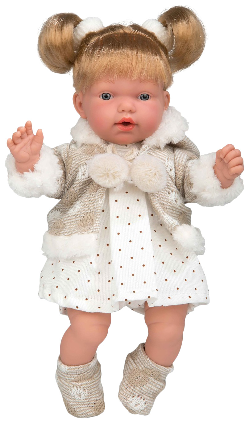 Купить Кукла Arias Elegance в платьице в мелкий горошек, 28 см, арт. Т16342,