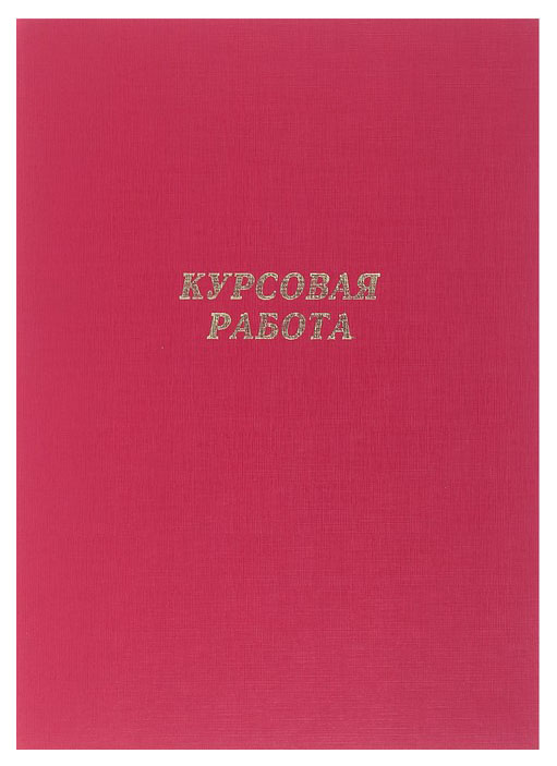 

Папка для Курсовых работ (без бумаги), красная Канцбург, Красный
