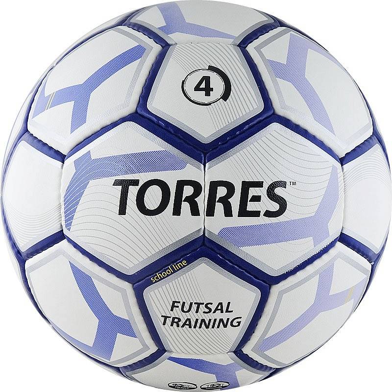 фото Футбольный мяч torres futsal training №4 white/blue