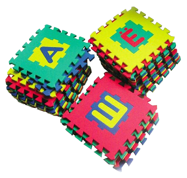 Мир деревянных игрушек Коврик Алфавит 28х28 см. (32 буквы), арт. 410