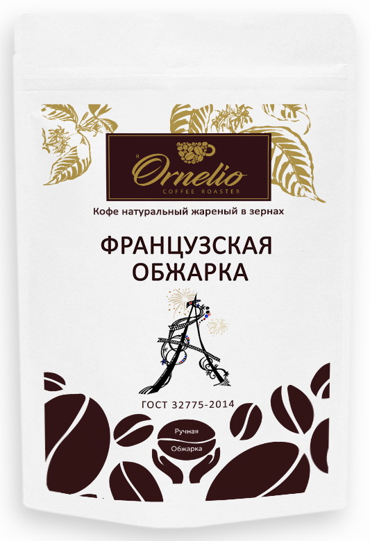 

Кофе арабика Ornelio натуральный жареный в зернах французская обжарка 250 г