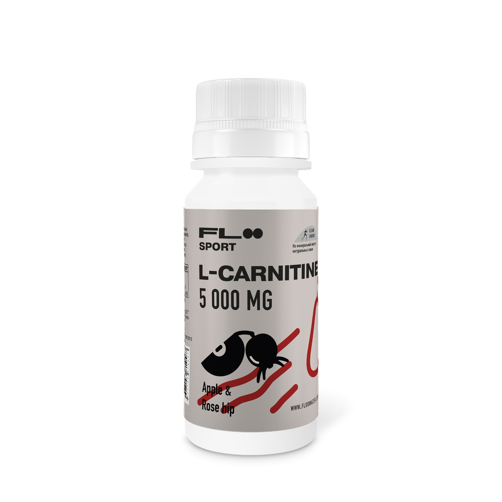 

Floo Sport L-Carnitine 1500, 1 ампула 60 мл, Яблоко и шиповник, L-Carnitine 1500