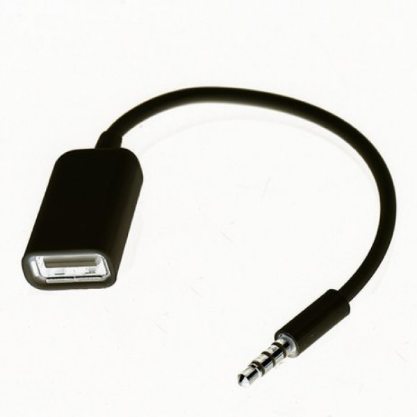 фото Переходник адаптер lemon tree jack 3.5-m to usb-f black