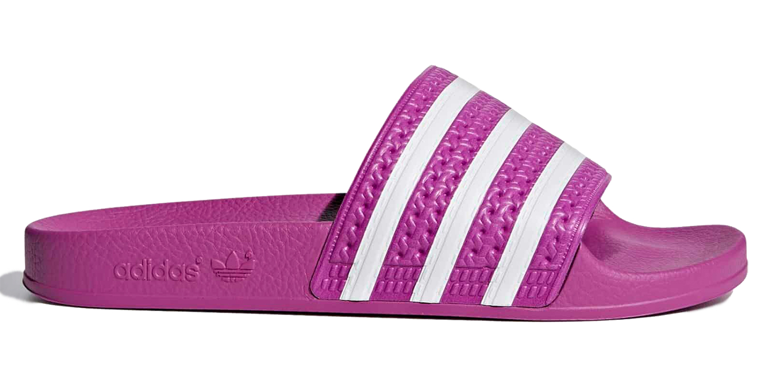 фото Сланцы женские adidas adilette фиолетовые 8 uk