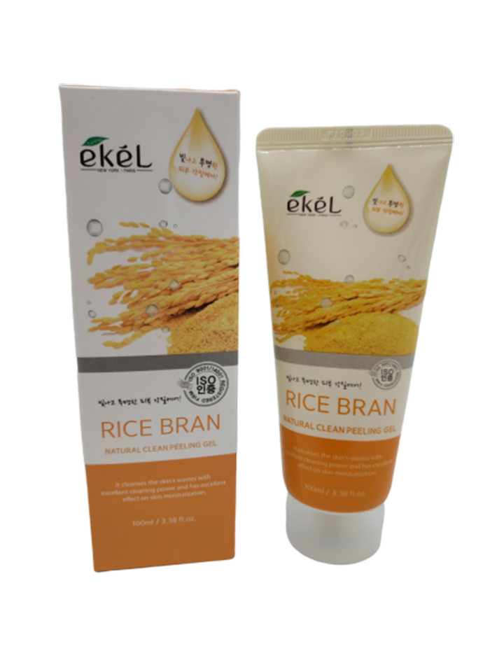 фото Пилинг для лица с рисовыми отрубями ekel peeling gel rice bran 100 мл