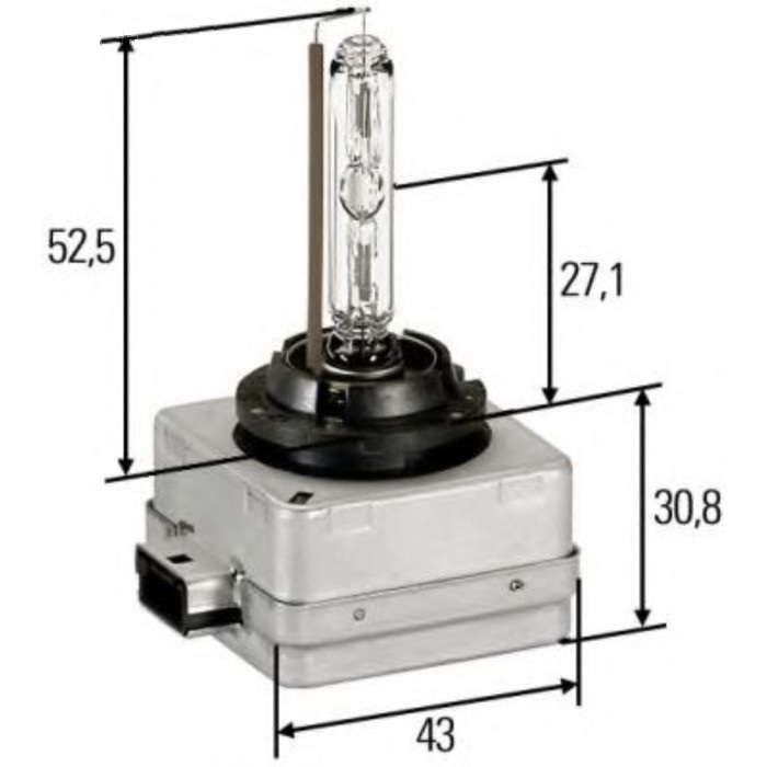 фото Лампа ксеноновая d1s hella арт. 8gs009028-111 hella pagid/behr