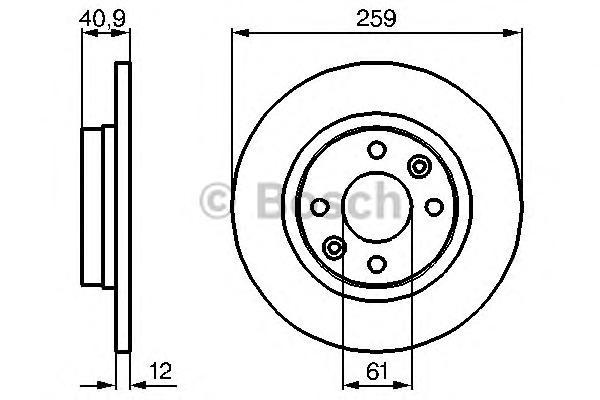 фото Тормозной диск bosch 0986479164