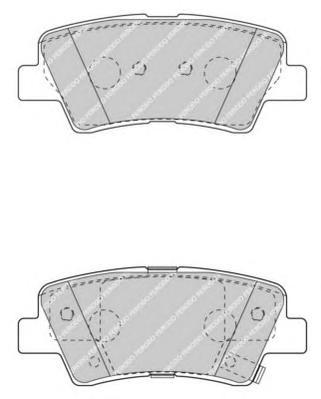 фото Комплект тормозных колодок ferodo fdb4387