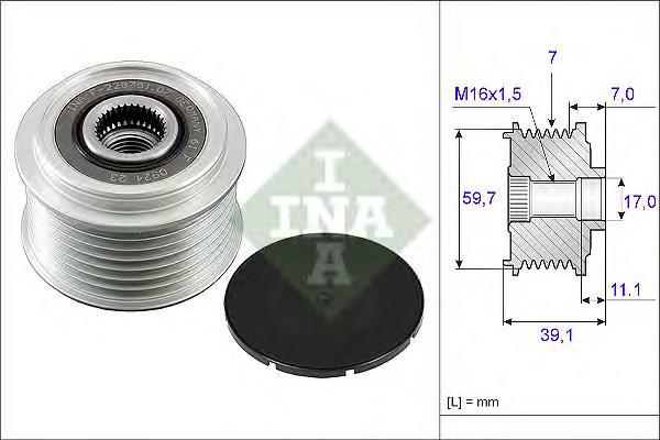 

Шкив генератора Ina 535005310