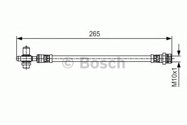 фото Шланг тормозной системы bosch 1987481519