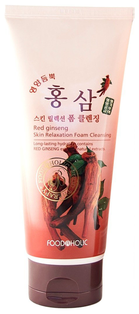 Очищающая пенка FoodaHolic Red Ginseng Skin Relaxation Foam Cleansing 180 мл