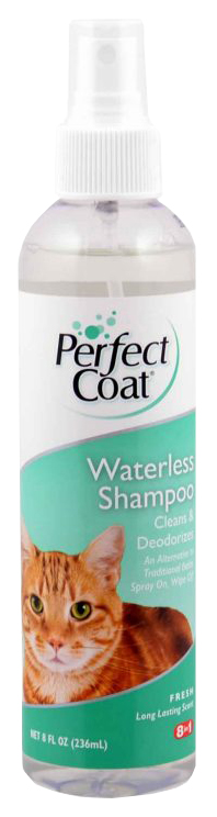 фото Шампунь-спрей для кошек 8in1 perfect coat waterless без смывания с ароматом свежести 237мл