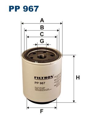 фото Фильтр топливный filtron pp967