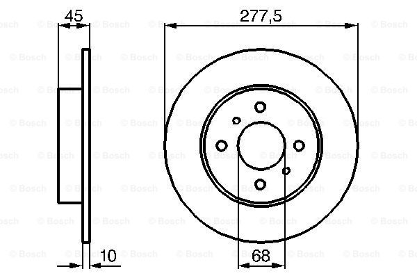 фото Тормозной диск bosch 0986479105