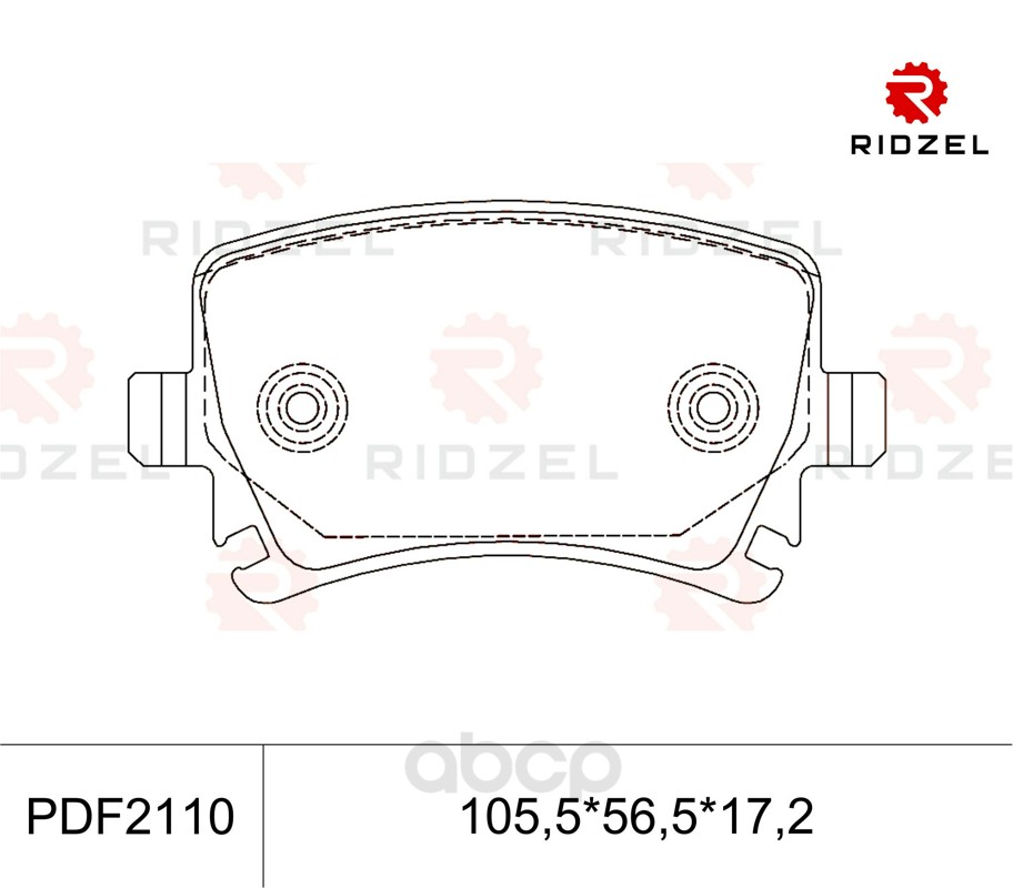 

Комплект тормозных колодок RIDZEL PDF2110