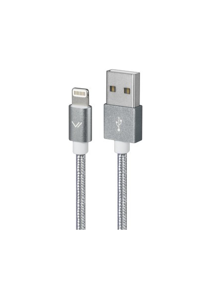 фото Кабель vertex mfidc2bs lightning 1м silver