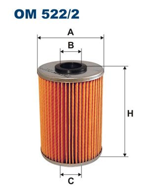 

Фильтр масляный FILTRON OM522/2