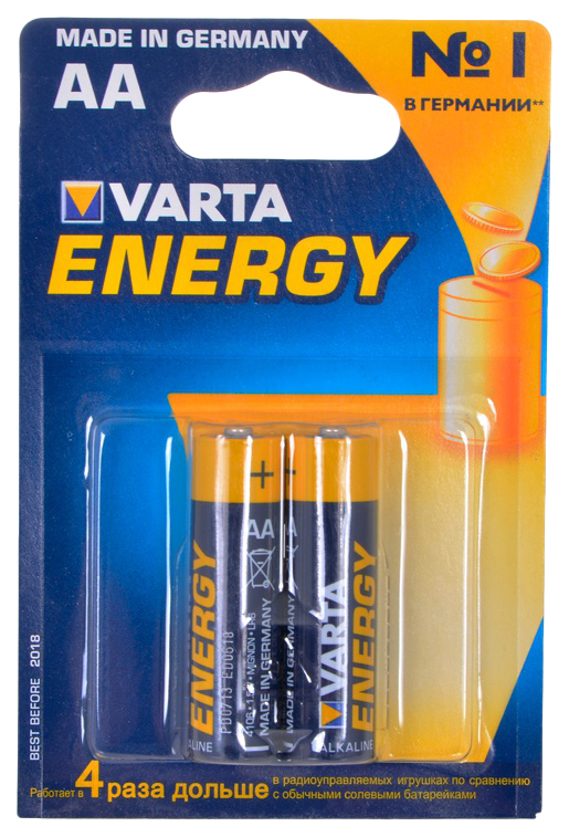

Батарейка VARTA ENERGY 4106213412 2 шт, Varta-1