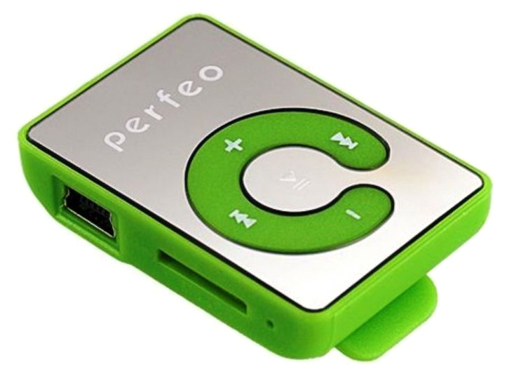 

МР3-плеер с клипсой Perfeo Music Clip Color VI-M003 Зеленый, VI-M003 Green