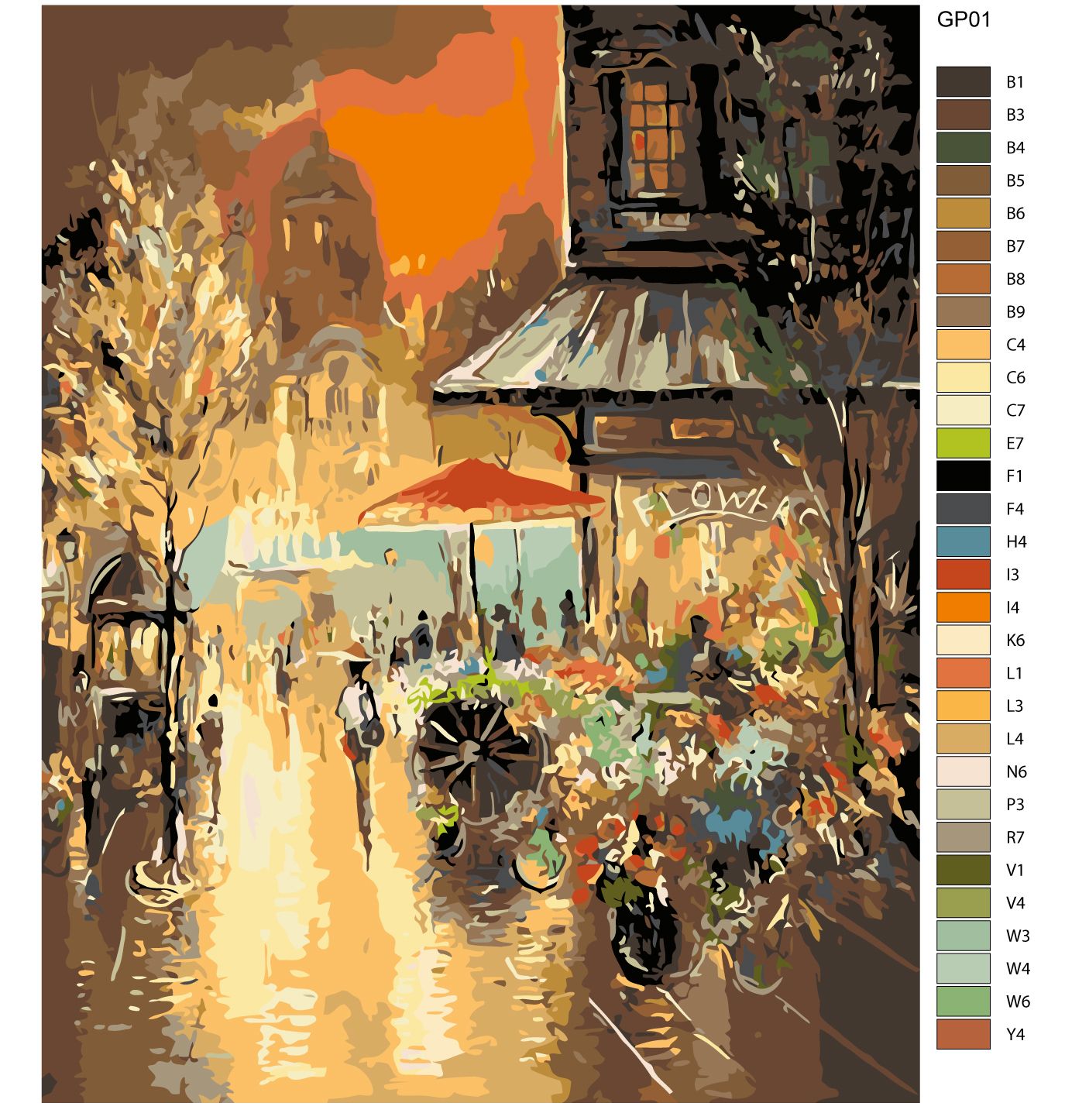 

Картина по номерам, 40 x 50, GP01, GP01