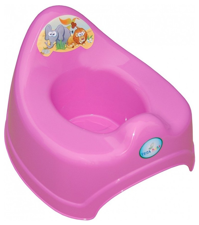 

Горшок детский Tega Baby Сафари розовый